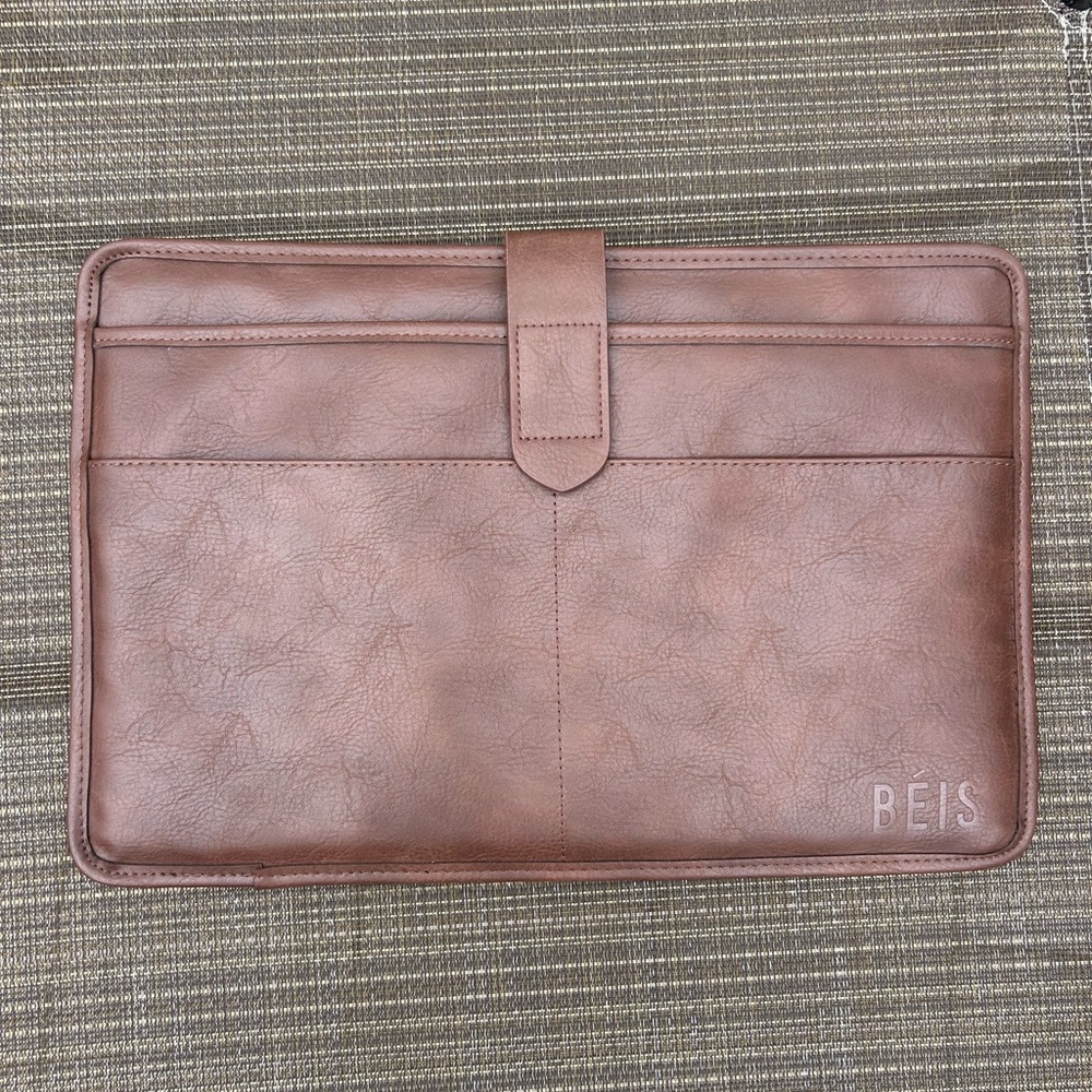 BEIS  Thin Padded Laptop Sleeve Case in Maple Color 15”